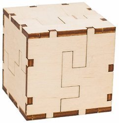 EWA Wooden 3D Puzzle - Cube
