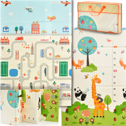 LITTLE STORY Foldable Double-sided XPE Foam Mat 180x120x1 cm XPE-F10120