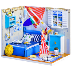 LITTLE STORY Folding Wooden LED Model - Leo's room