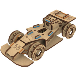 Smartivity Wooden Mechanical 3D Puzzle - Speedster Racer
