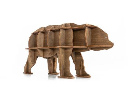 EWA Wooden 3D Puzzle - Bear Organizer