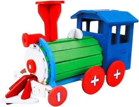 ROBOTIME 3D Painting Puzzle - Locomotive