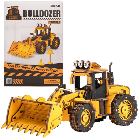 ROBOTIME 3D Wooden Puzzle - Bulldozer