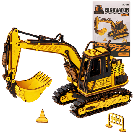 ROBOTIME 3D Wooden Puzzle - Excavator