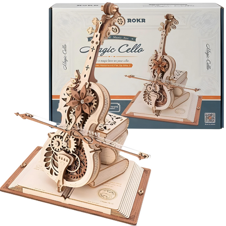 ROBOTIME Wooden 3D Puzzle Magic Cello