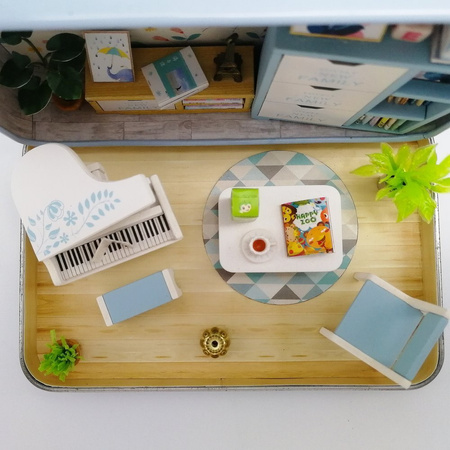 HONGDA Składany Drewniany Model Puzzle 3D DIY Wesoły Teatrzyk