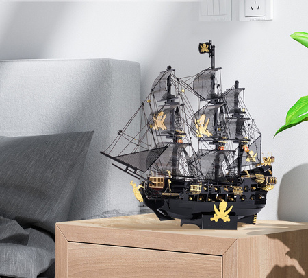 Piececool Puzzle Metalowe Model 3D - Statek Czarna Perła