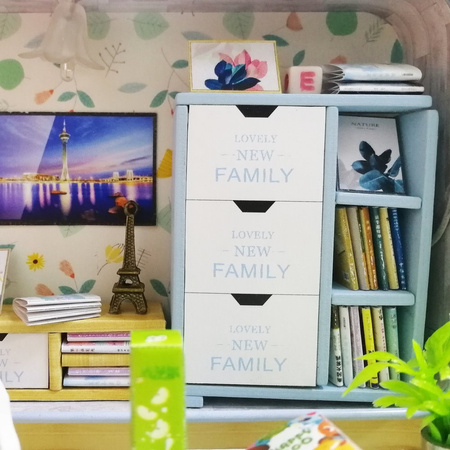 HONGDA Folding Wooden Model Puzzle 3D DIY Merry Theater