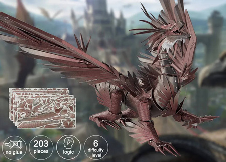 Piececool Metal Puzzle 3D Model - Firestorm Dragon