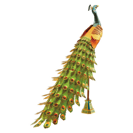 Piececool Puzzle Metalowe Model 3D - Kolorowy Paw