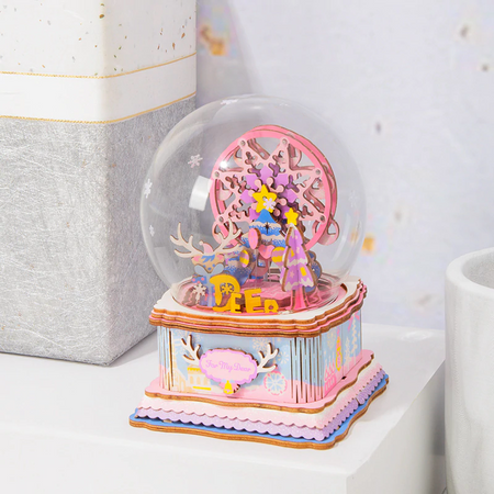 ROBOTIME Drewniane Puzzle 3D - Pozytywka Diabelski Młyn