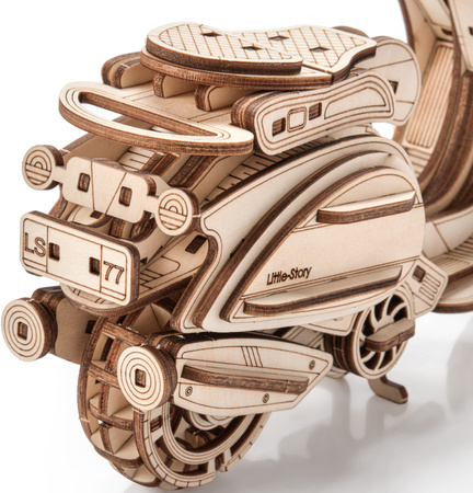 Little Story Wooden Model 3D Puzzles DIY - Sting Scooter