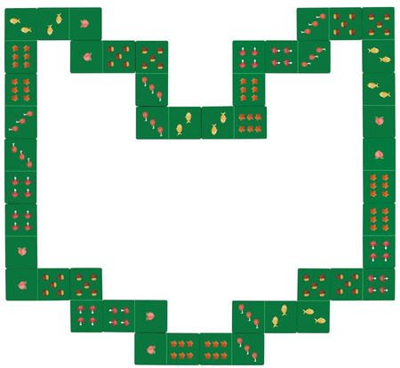 ROBOTIME Wooden Dominoes Two-Sided Puzzle