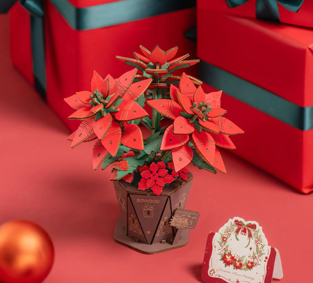 ROBOTIME Drewniane Puzzle 3D - Motocykl Cruiser