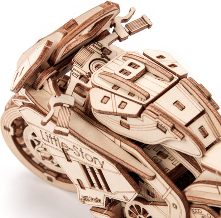 Little Story Wooden Model 3D Puzzles DIY - Grand Prix Motorcycle
