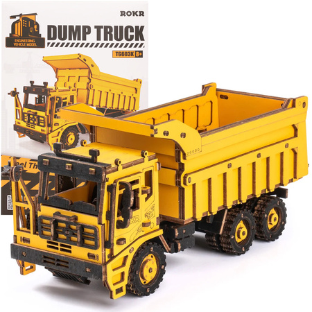 ROBOTIME Wooden 3D Puzzle - Dump truck