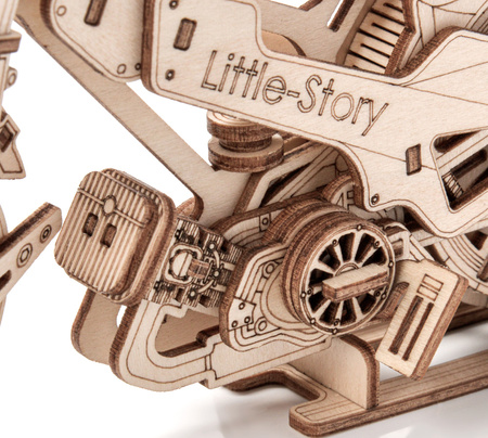 Little Story Wooden Model 3D Puzzles DIY - Speedway Bike