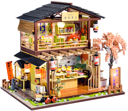 LITTLE STORY Folding Wooden LED Model - Sushi House