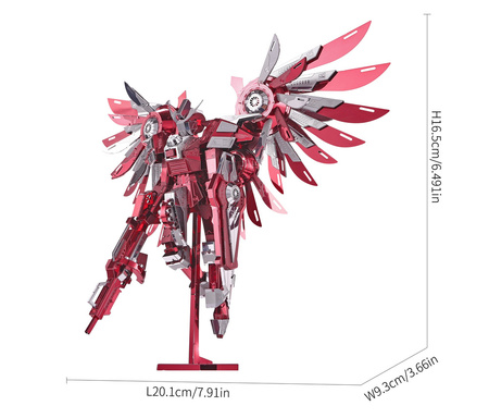 Piececool Puzzle Metal 3D Model - Mech Robot "Thundering Wings."