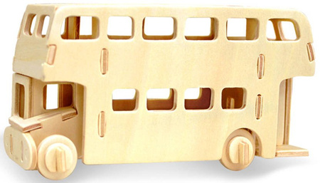 ROBOTIME 3D Wooden Puzzle - Floor Bus