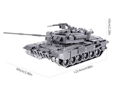 Piececool Puzzle Metalowe Model 3D - Czołg T-90A
