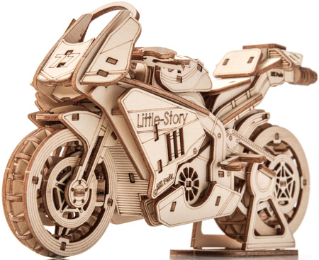 Little Story Drewniane Puzzle Model 3D - Motocykl Grand Prix