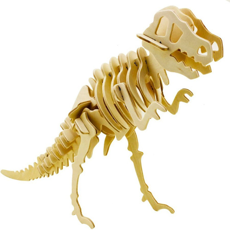 ROBOTIME 3D Wooden Puzzle - T-Rex Dinosaur