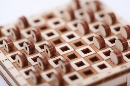 Mr.Playwood Drewniane Puzzle 3D - Gra Warcaby