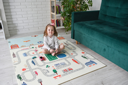 LITTLE STORY Foldable Double-sided XPE Foam Mat 180x120x1 cm XPE-F10120