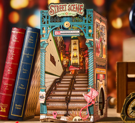 ROBOTIME Drewniane Puzzle Model 3D DIY Book Nook