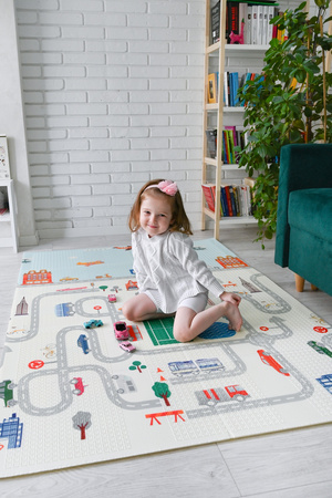 LITTLE STORY Foldable Double-sided XPE Foam Mat 180x120x1 cm XPE-F10120