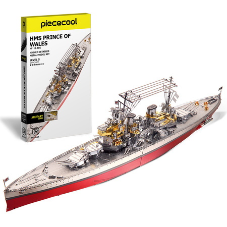 Piececool Puzzle Metalowe Model 3D - Statek HMS Prince of Wales