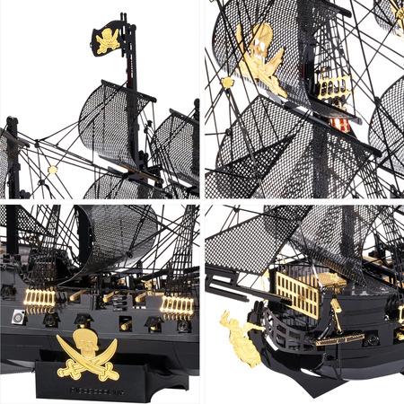 Piececool Metal Puzzle 3D Model - Black Pearl Ship