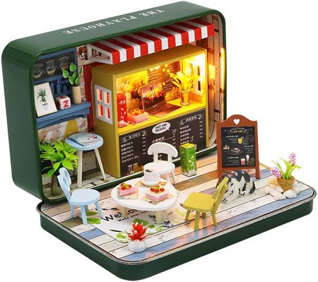 HONGDA Składany Drewniany Model Puzzle 3D DIY Letni Teatr