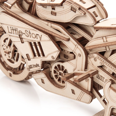 Little Story Wooden Model 3D Puzzles DIY - Grand Prix Motorcycle