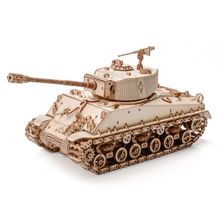 Little Story Wooden Model 3D Puzzle - Tank M4A3E8 Sherman