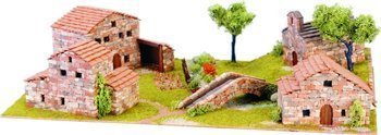 DOMUS KITS Składane Domki z Cegły 3D - Diorama Miasteczko