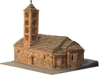 DOMUS KITS Składany Domek z Cegły 3D - Kościół St. Maria De Taull
