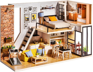 LITTLE STORY Składany Drewniany Domek Model Puzzle 3D Claudia's Apartment