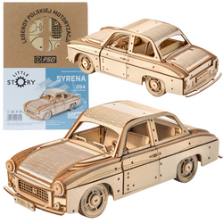 Little Story Drewniane Puzzle Model 3D - FSO Syrena 105