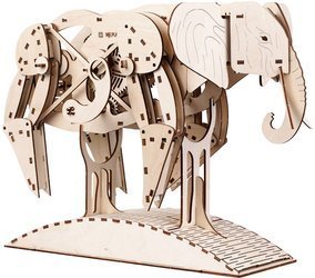 Mr.Playwood Drewniane Puzzle 3D - Chodzący Słoń