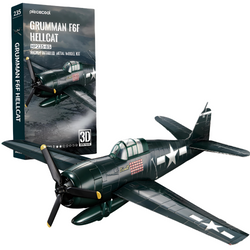 Piececool Puzzle Metalowe Model 3D - Samolot Grumman F6F Hellcat