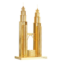 Piececool Puzzle Metalowe Model 3D - Wieże Petronas