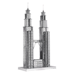 Piececool Puzzle Metalowe Model 3D - Wieże Petronas