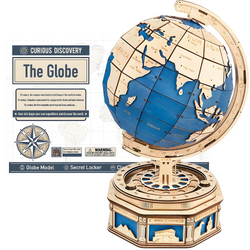 ROBOTIME Drewniane Puzzle 3D - Globus