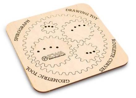EWA Drewniane Puzzle 3D Spirograph