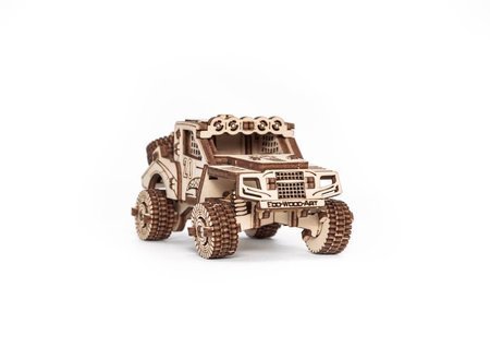EWA Drewniane Puzzle 3D - Zestaw 5 Pojazdów