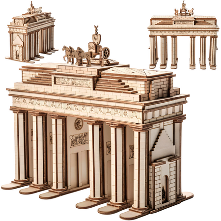 Little Story Drewniane Puzzle Model 3D - Brama Brandenburska