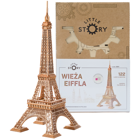Little Story Drewniane Puzzle Model 3D - Wieża Eiffla