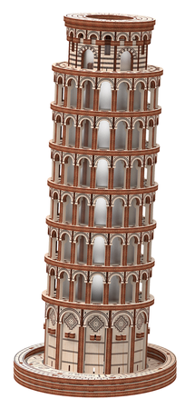 Mr.Playwood Drewniane Puzzle 3D - Krzywa Wieża w Pizie